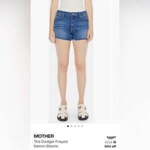 MOTHER the Dodger Short, Short Fray, Size 29